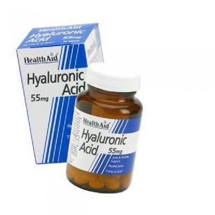 HEALTH AID Hyaluronic Acid 55mg 30 Ταμπλέτες